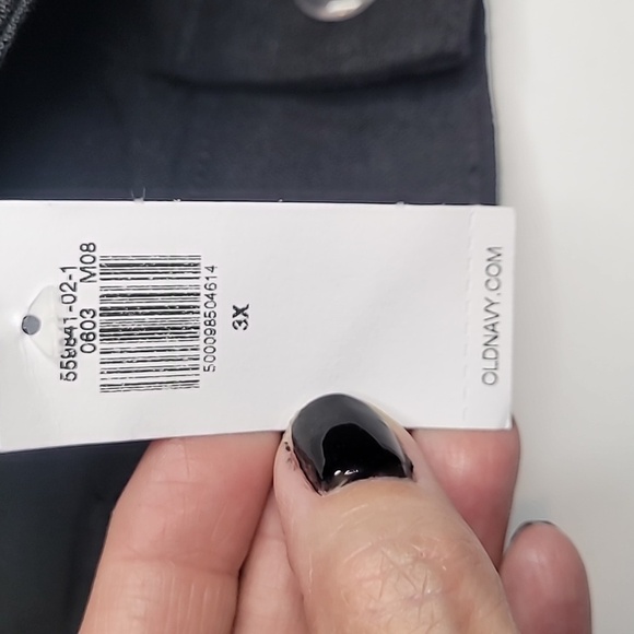 OLD NAVY, Black, wide-leg, high-waisted, linen blend trousers. Sz  3X. NWT - Picture 9 of 10